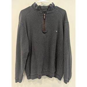 Southern Marsh Grey Quarter Zip Pullover Size Medium